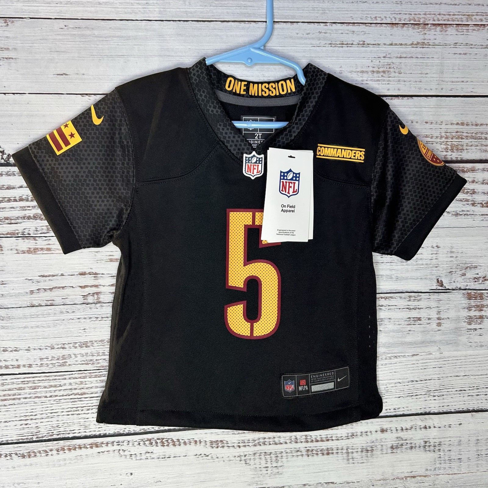 New Engineered Nike Washington Commanders Jayden Daniels #5 NFL Jersey Size 2T
