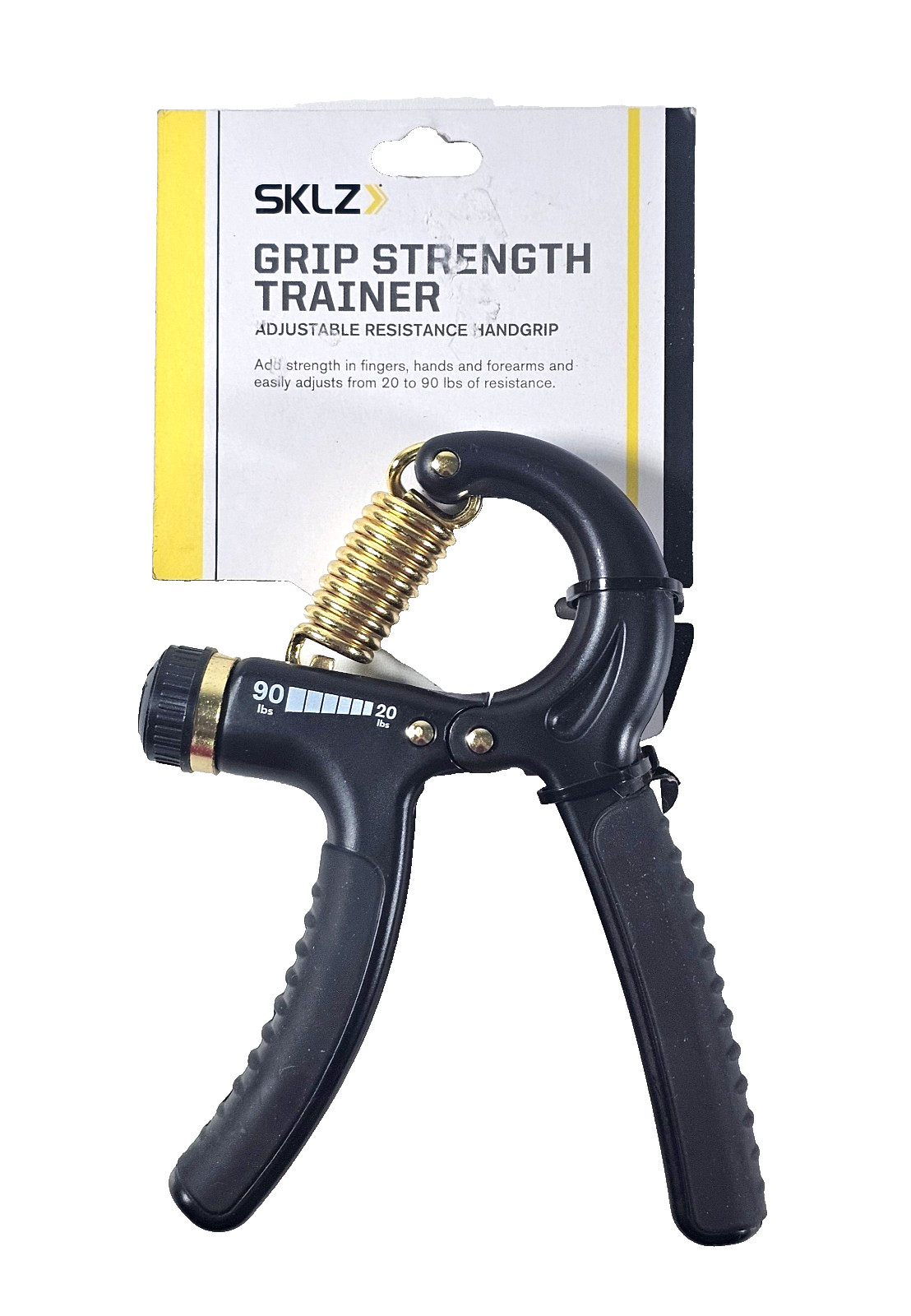 SKLZ Grip Strength Trainer - Black - Adjustable Resistance Handgrip - Fast Ship!