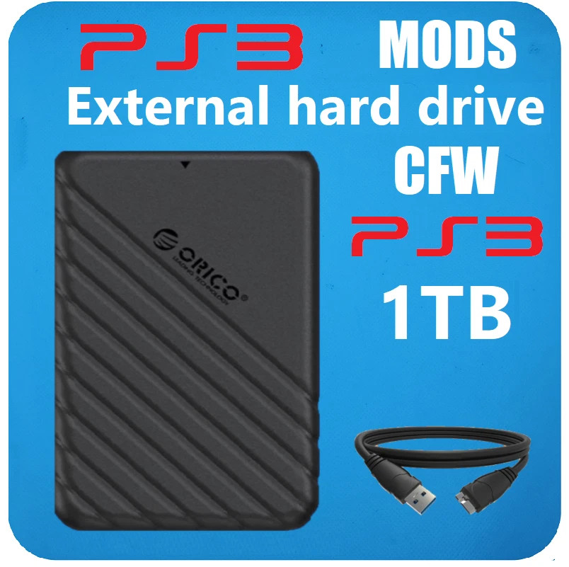 PS3 1TB  External Hard Drive for all consoles and firmware 1TB Memory Expansion