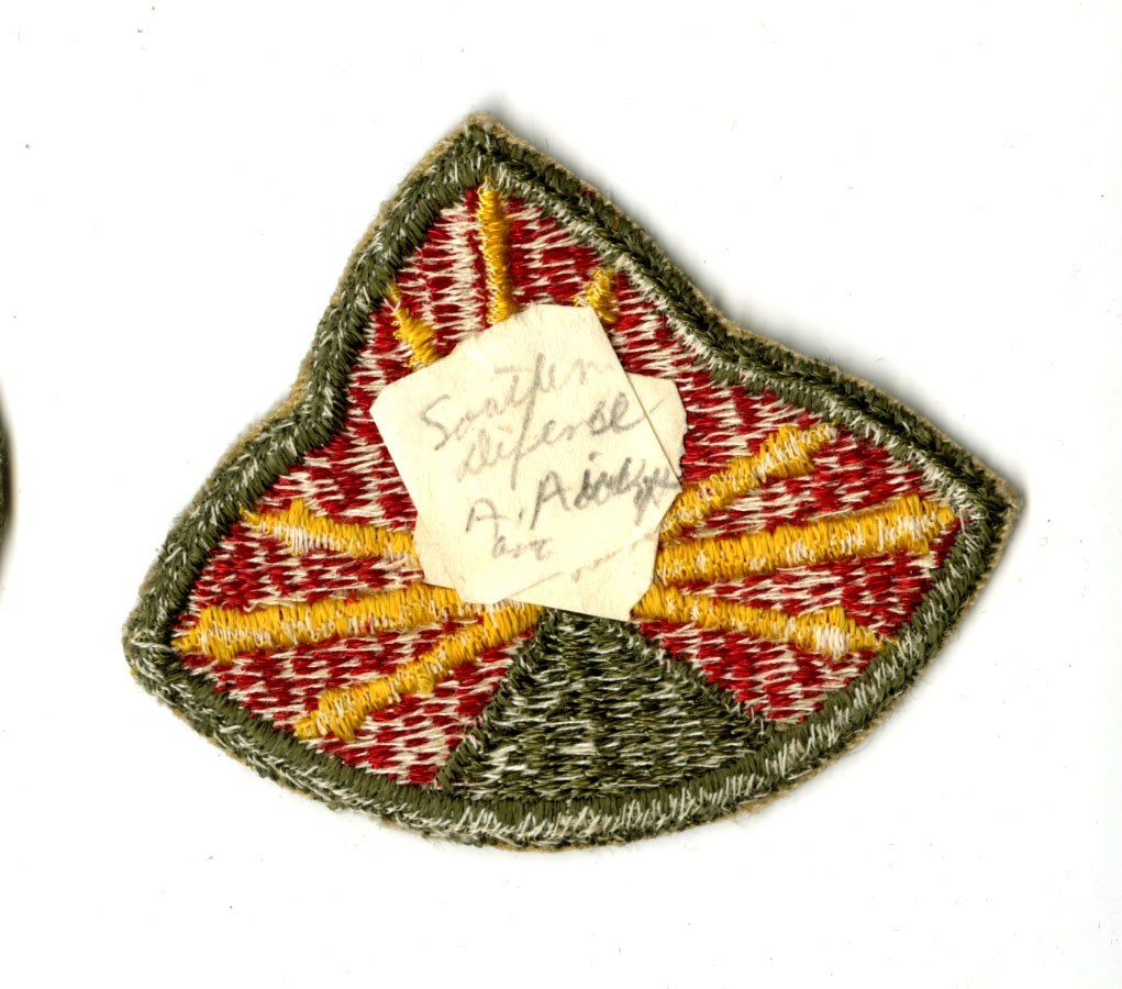 Antiaircraft Command Southern White Back Patch WWII Vintage