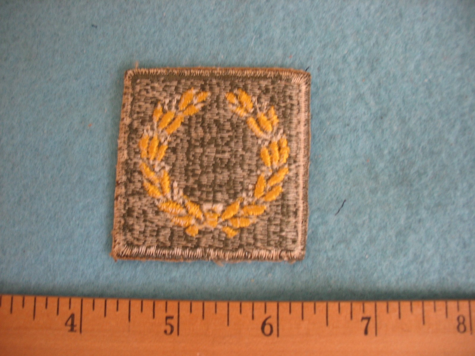 Original unused WWII US Army Meritorious Unit Commendation cuff patch.