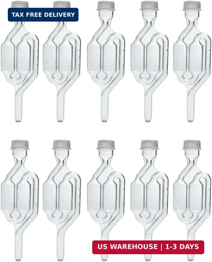 Airlocks for Fermenting | Bubble Airlock for Wine Making and Beer Making | BPA-F
