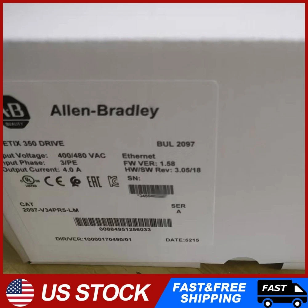 NEW PLC 2097-V34PR5-LM AB Kinetix 350 Servo Drive 2.0kW 3-Phase 400/480VAC