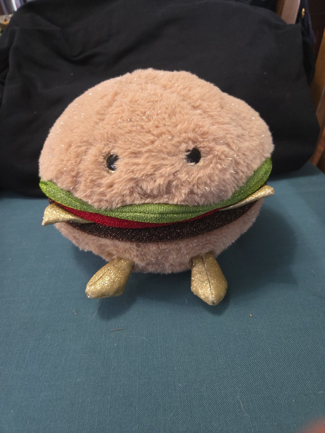 FAO Schwartz 11" Glow Brights LED Plush Burger With Sounds Plays The Entertainer