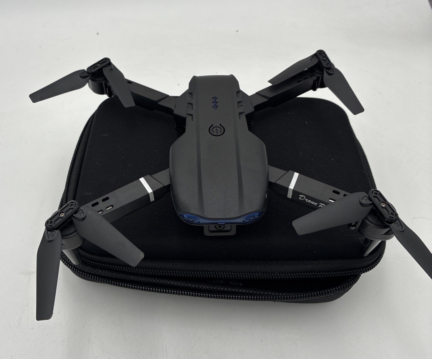 Black RC UFO Remote Controller Drone With Accessories & Carrying Case
