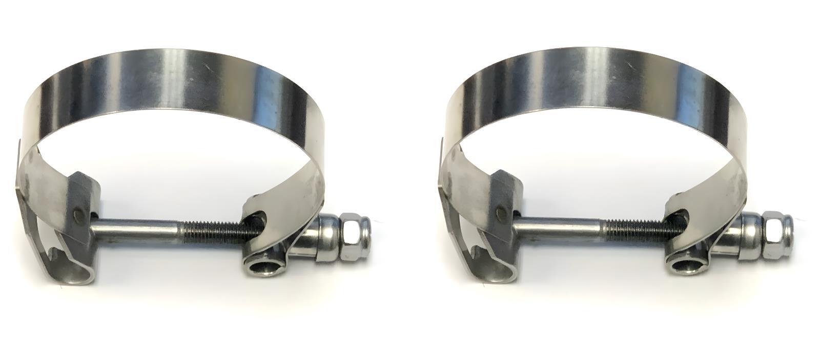 Adjustable Stainless Steel T-Bolt Clamps 64mm 2.5" To 2.81" by OBX-R 2PCS