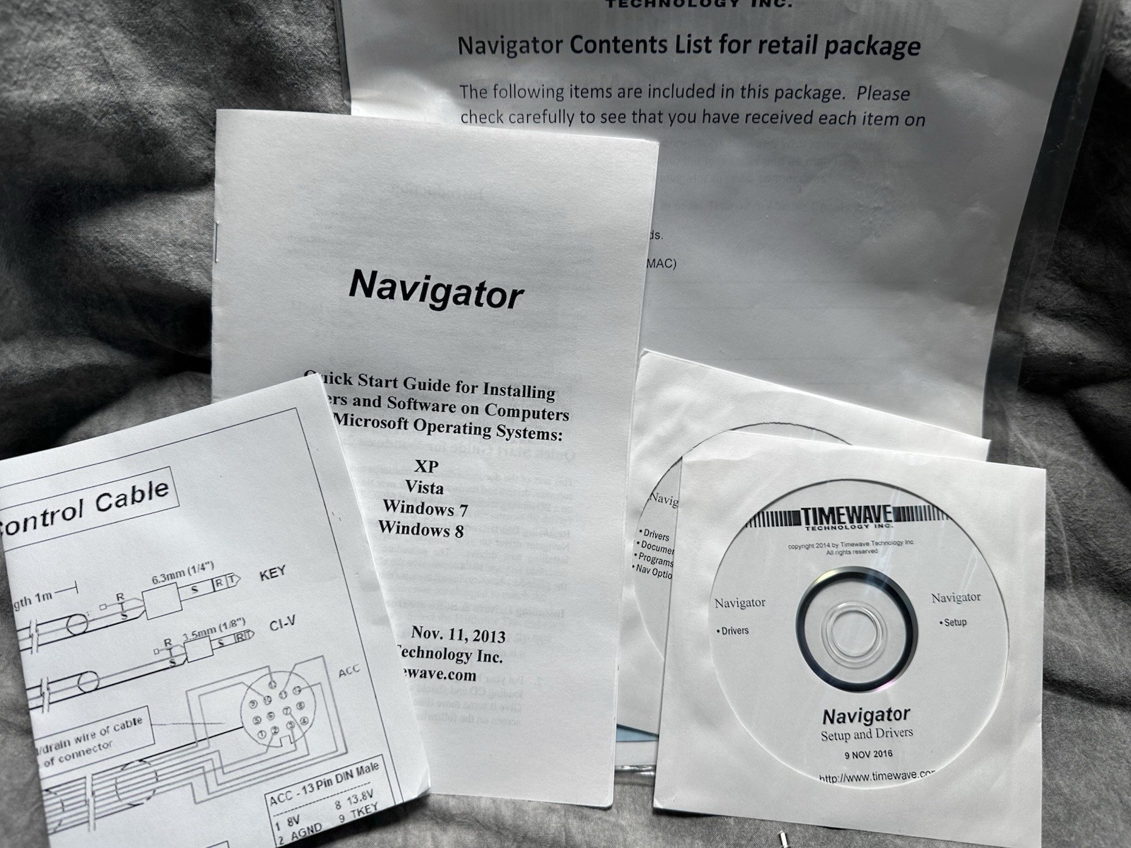 Timewave Navigator with Icom cable