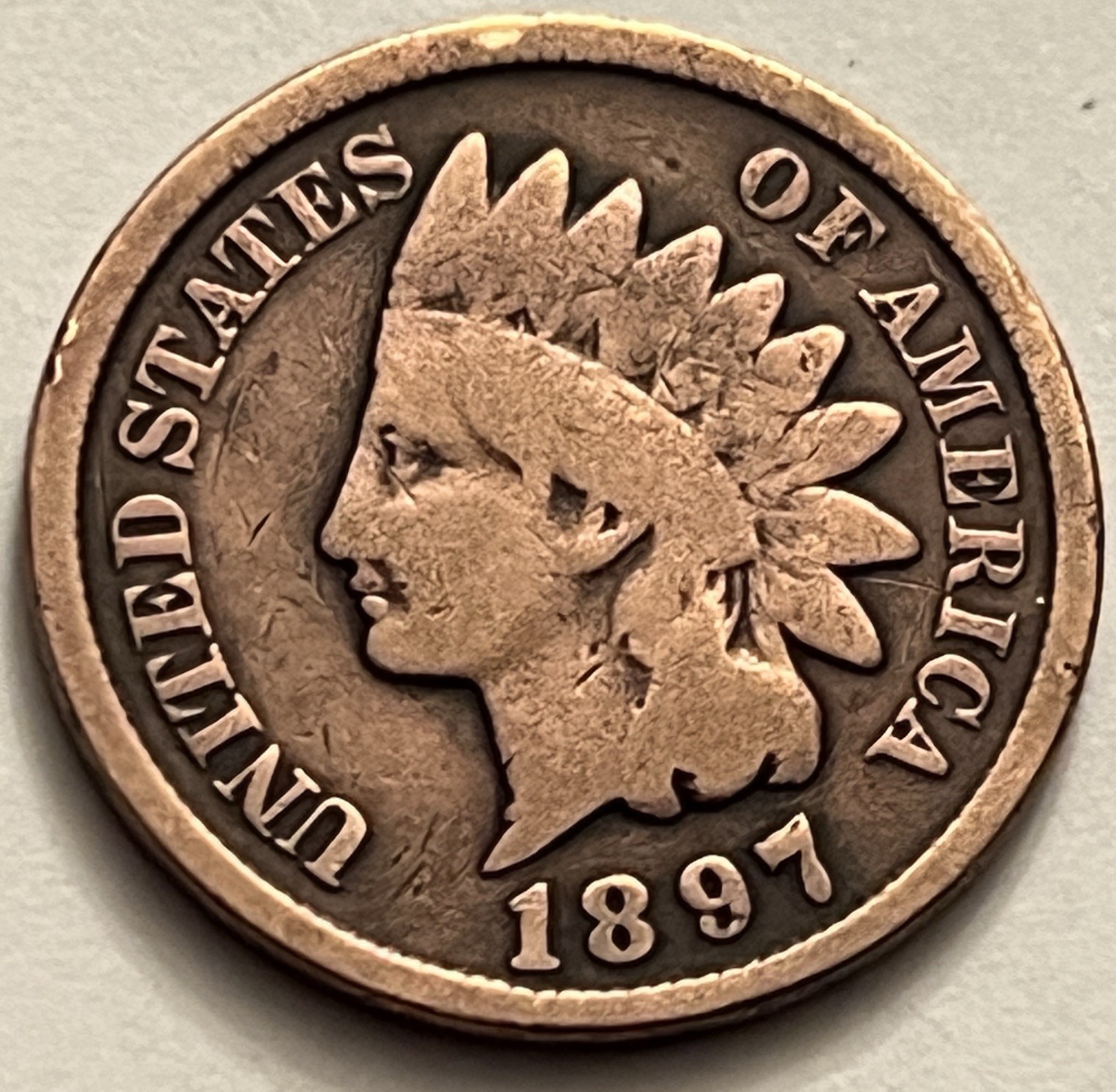 1897 Indian Head Cent Penny BN518
