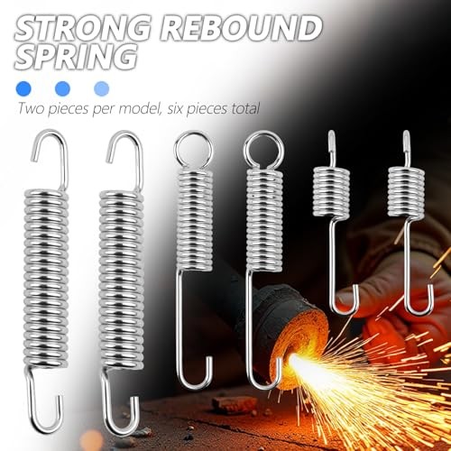6PCS Motorcycle Kickstand Springs,Antirust Stand Side Kickstand Spring