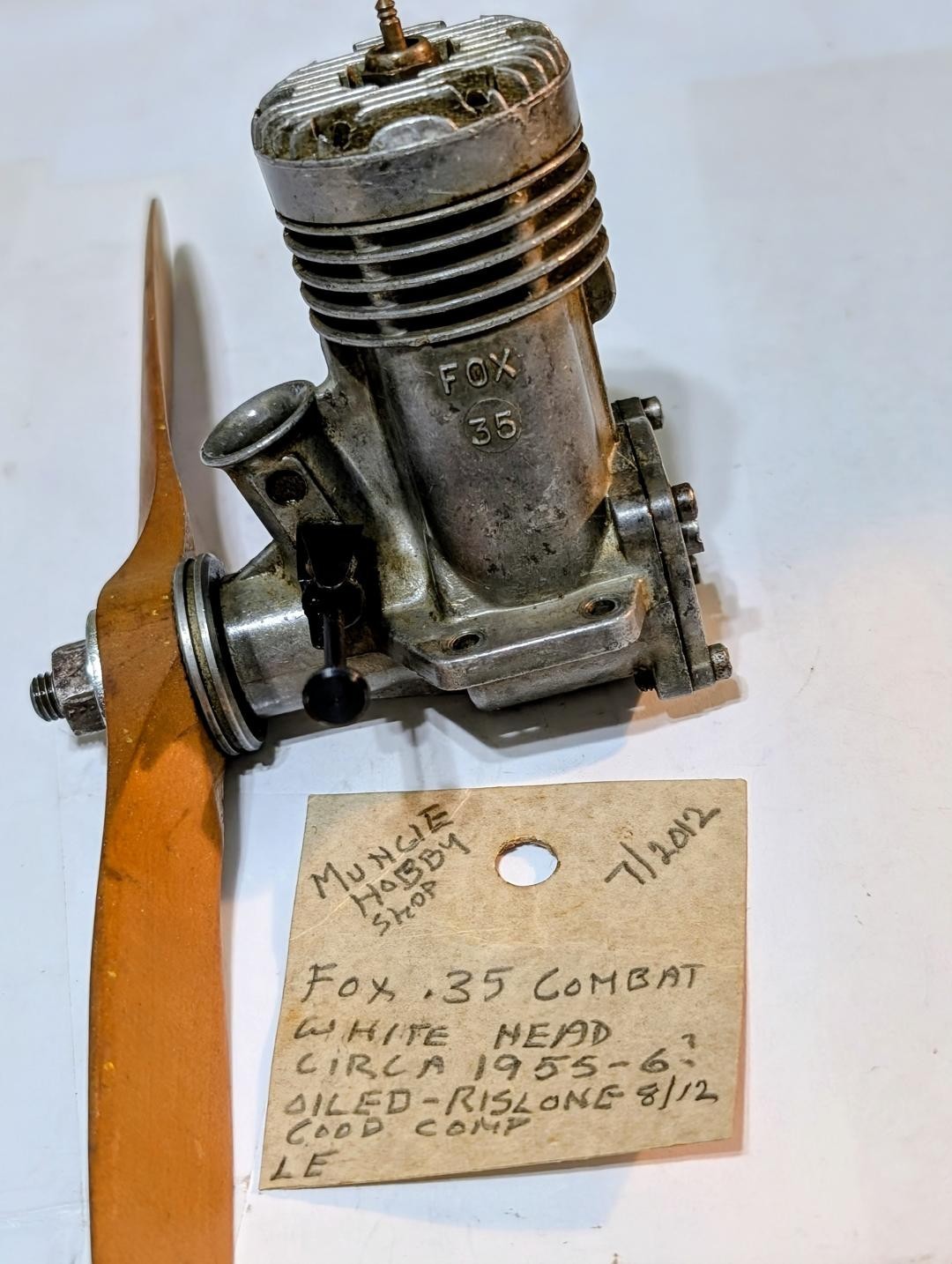 FOX 35 COMBAT SPECIAL WITH INSERT, GOOD COMPRESSION AND CONDITION, ESTATE FIND