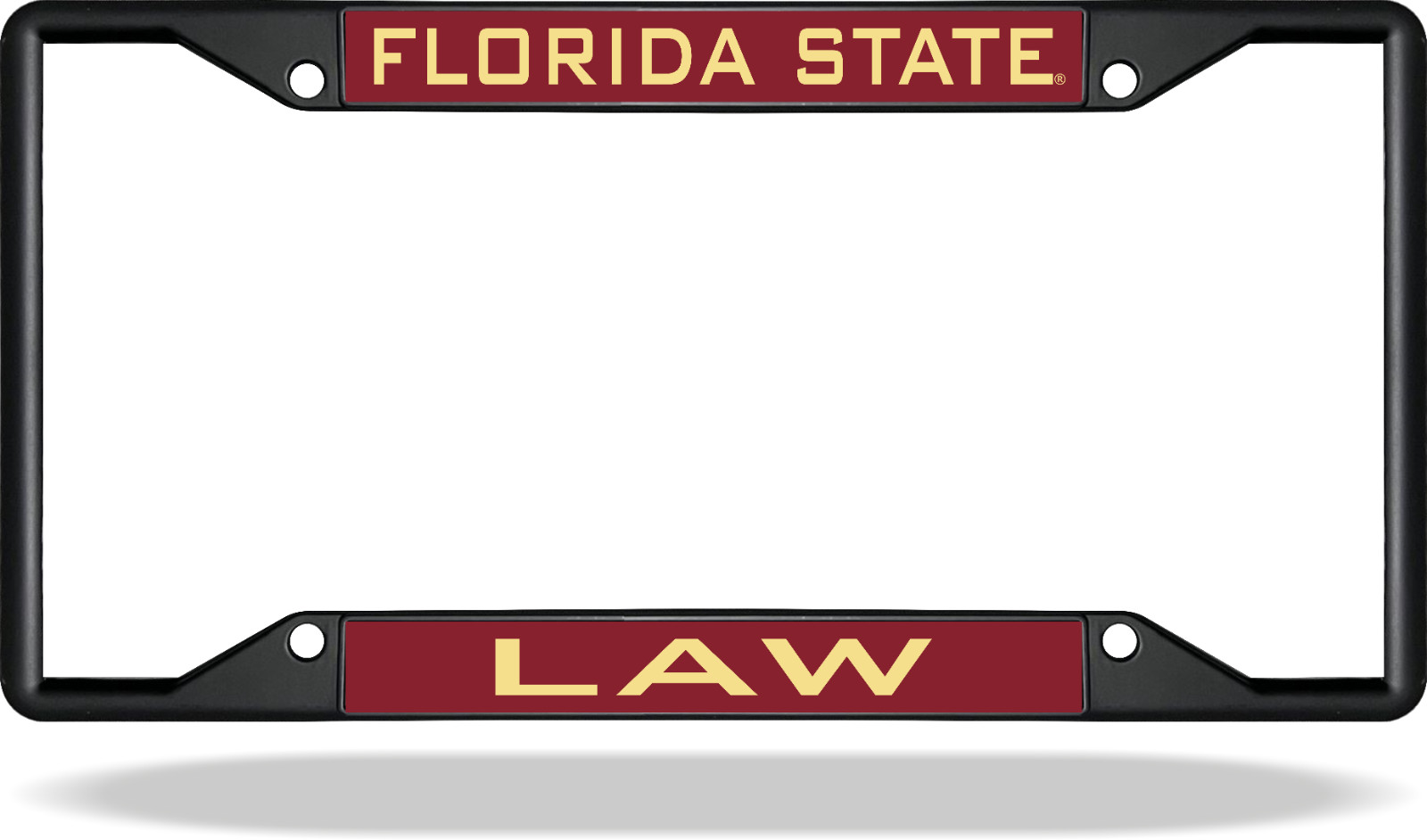 Florida State LAW Black License Plate Frame