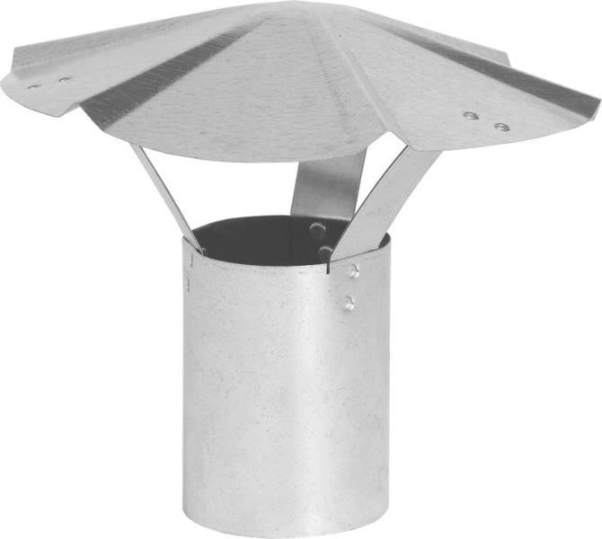 NEW IMPERIAL GALVANIZED 8 INCH HEATER STOVE PIPE ROUND VENT CAP 4130266