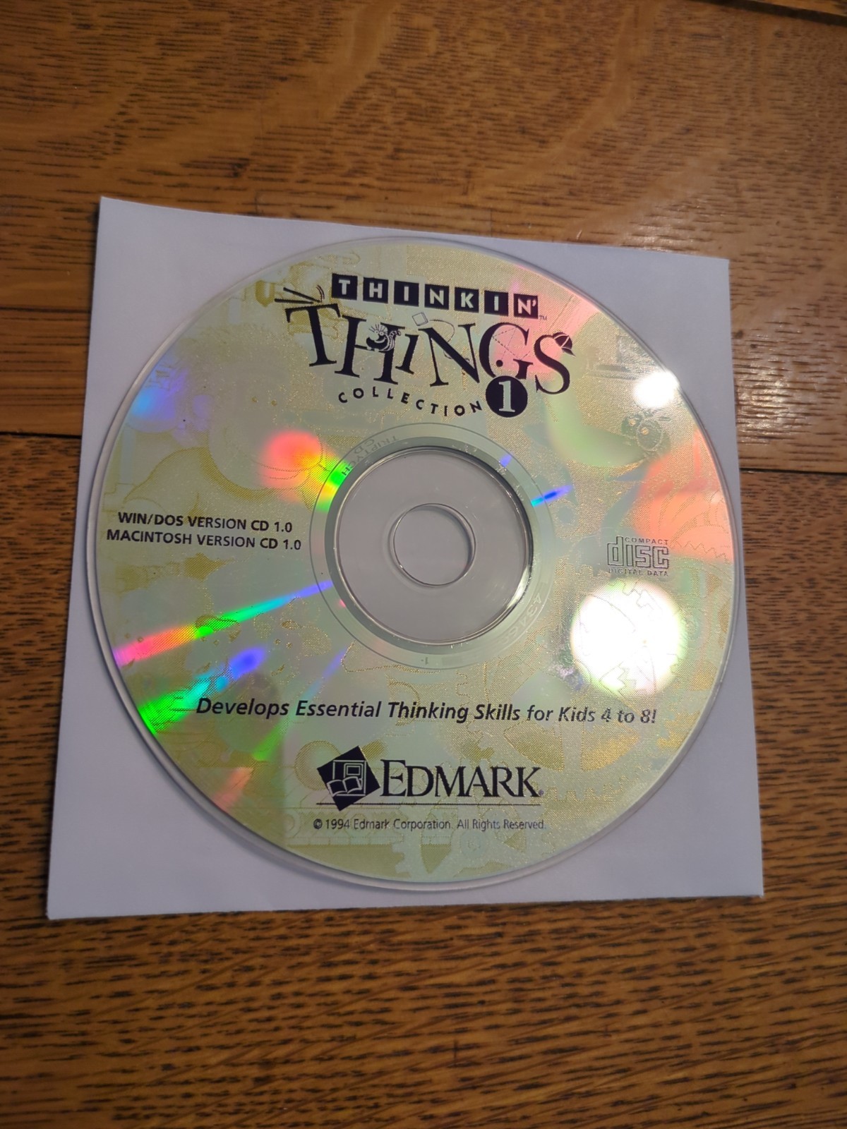 Thinking Things Collection 1 by Edmark Pc Cd Rom Software Disc Only