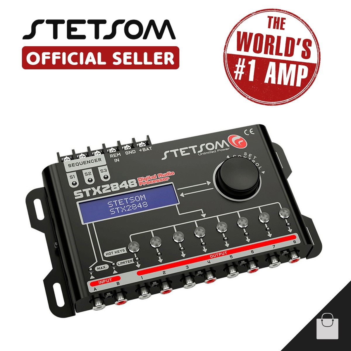 Stetsom STX 2448 Crossover 4 Way Equalizer DSP Audio Processor 3-5 Day Delivery