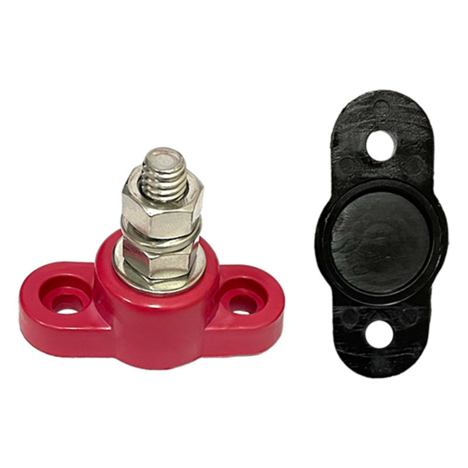 2PCS Heavy Duty Battery Junction Posts, 12V-48V Single Stud for Auto Marine