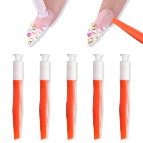 5PCS Press-On Nail Applicator Tool Set, Press-On Nail Holder & Removal Tools