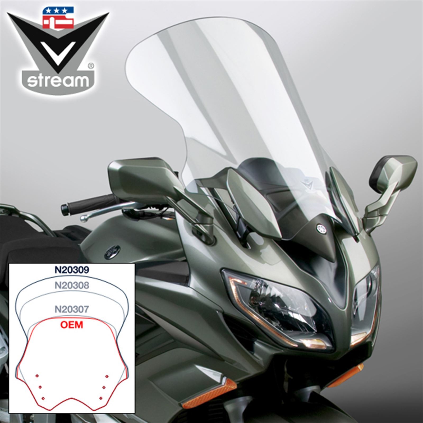 National Cycle VStream Touring Windscreen Clear N20309