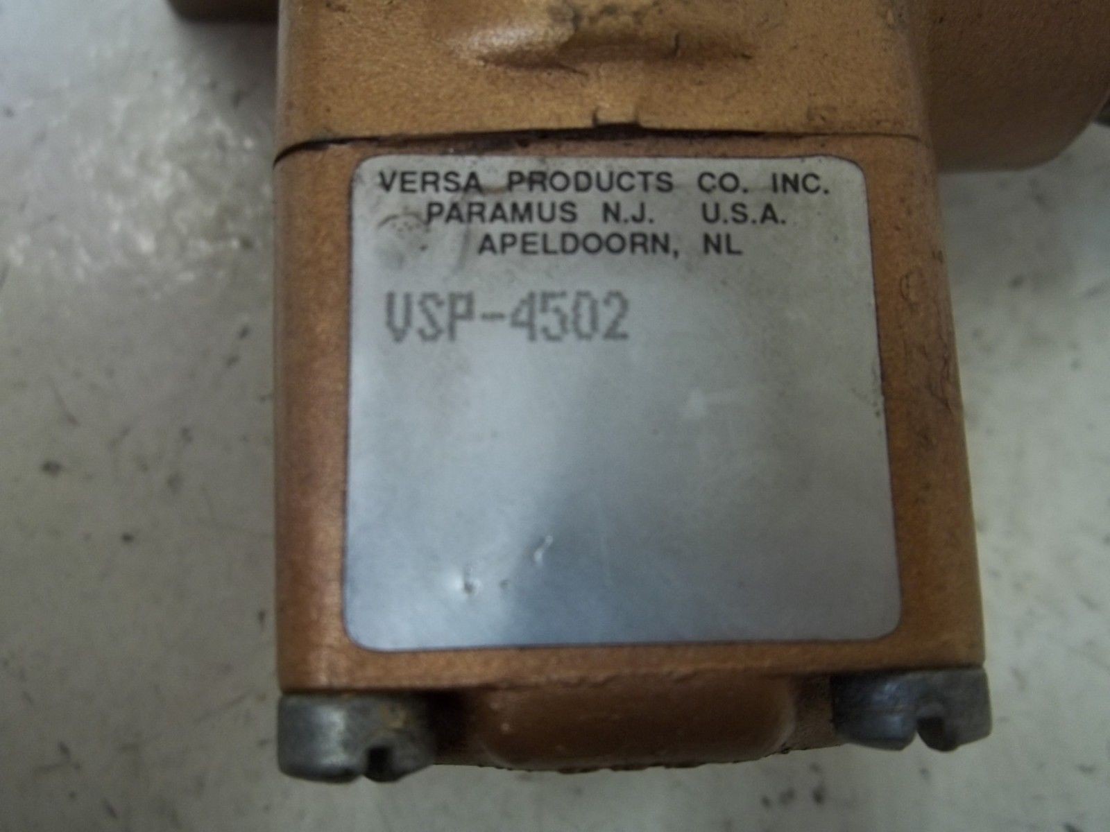 VERSA VSP-4502 SOLENOID VALVE UNMP