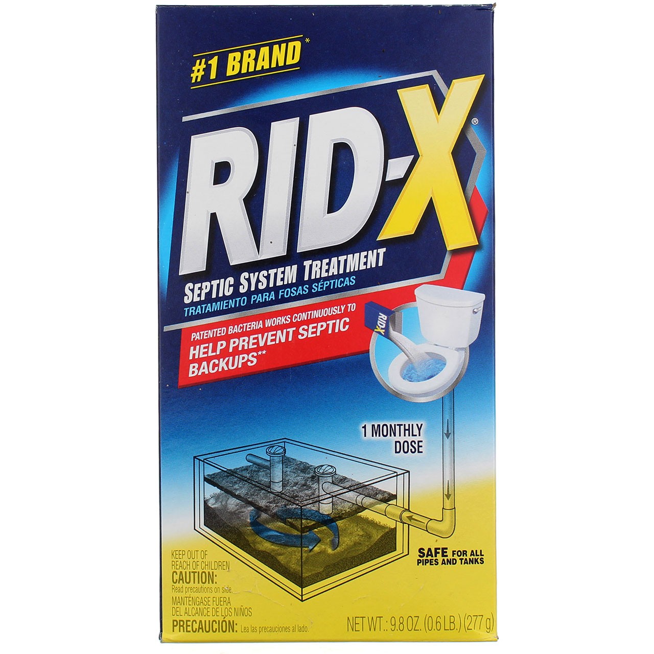 2 Pack RID-X Septic System Treatment Powder, 9.8 oz