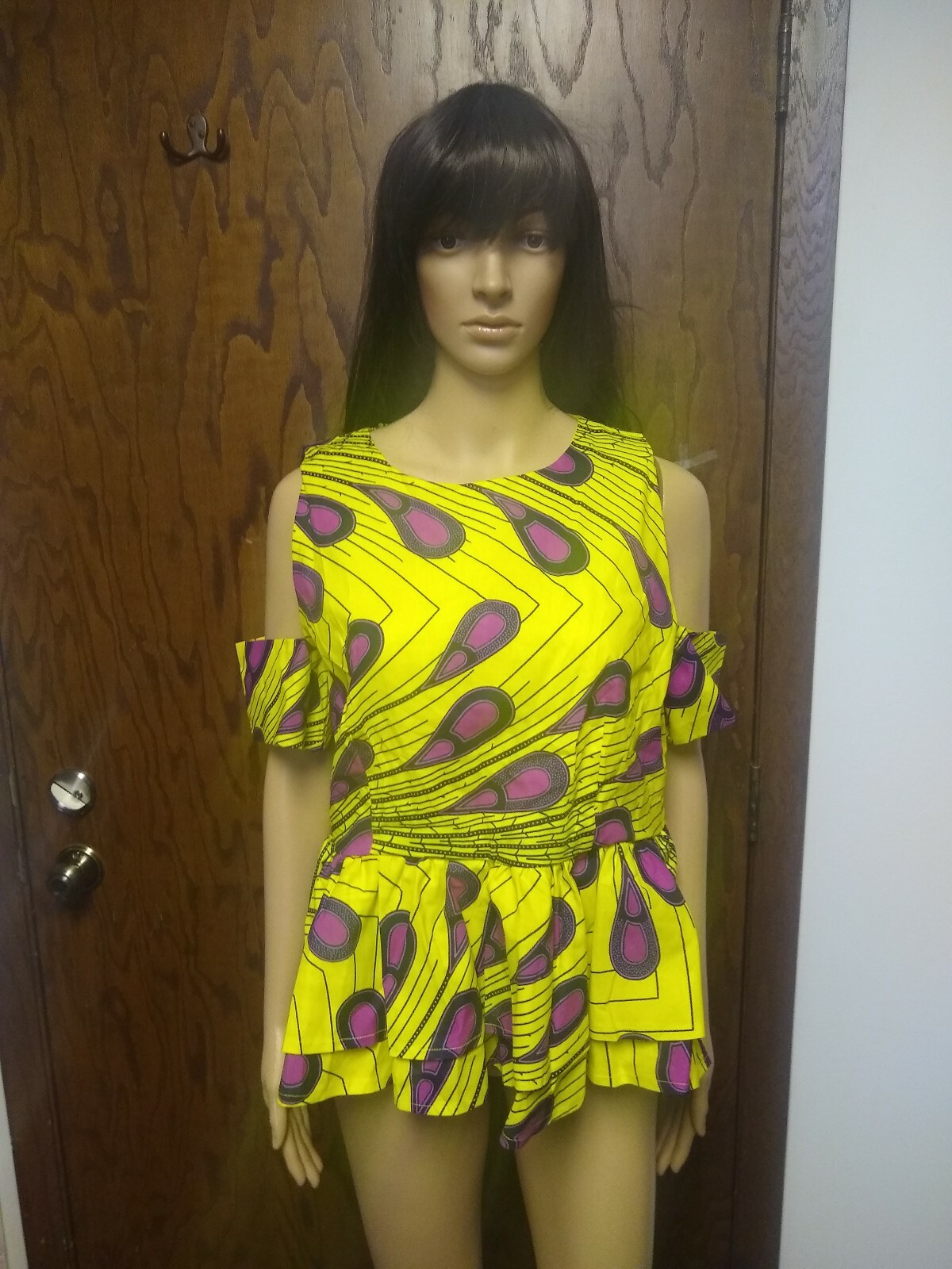 African Wax Print Top