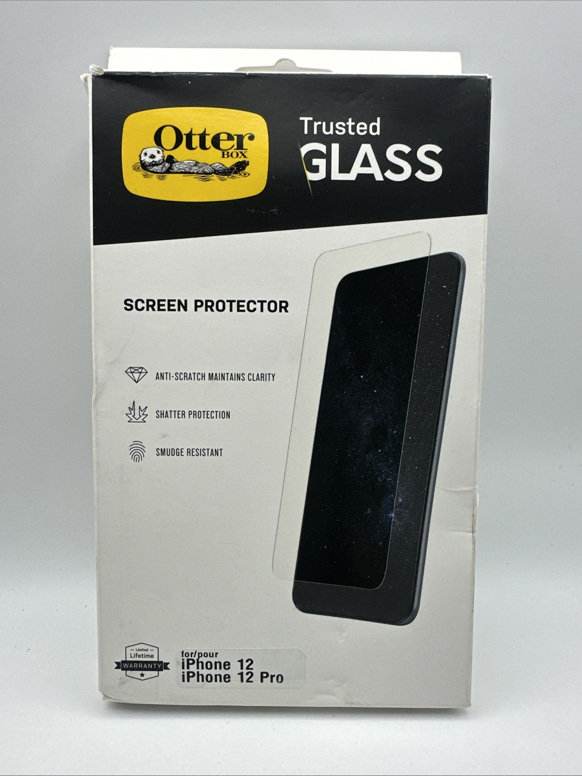 OtterBox Trusted Glass Apple iPhone 12 / 12 Pro Screen Protector – New