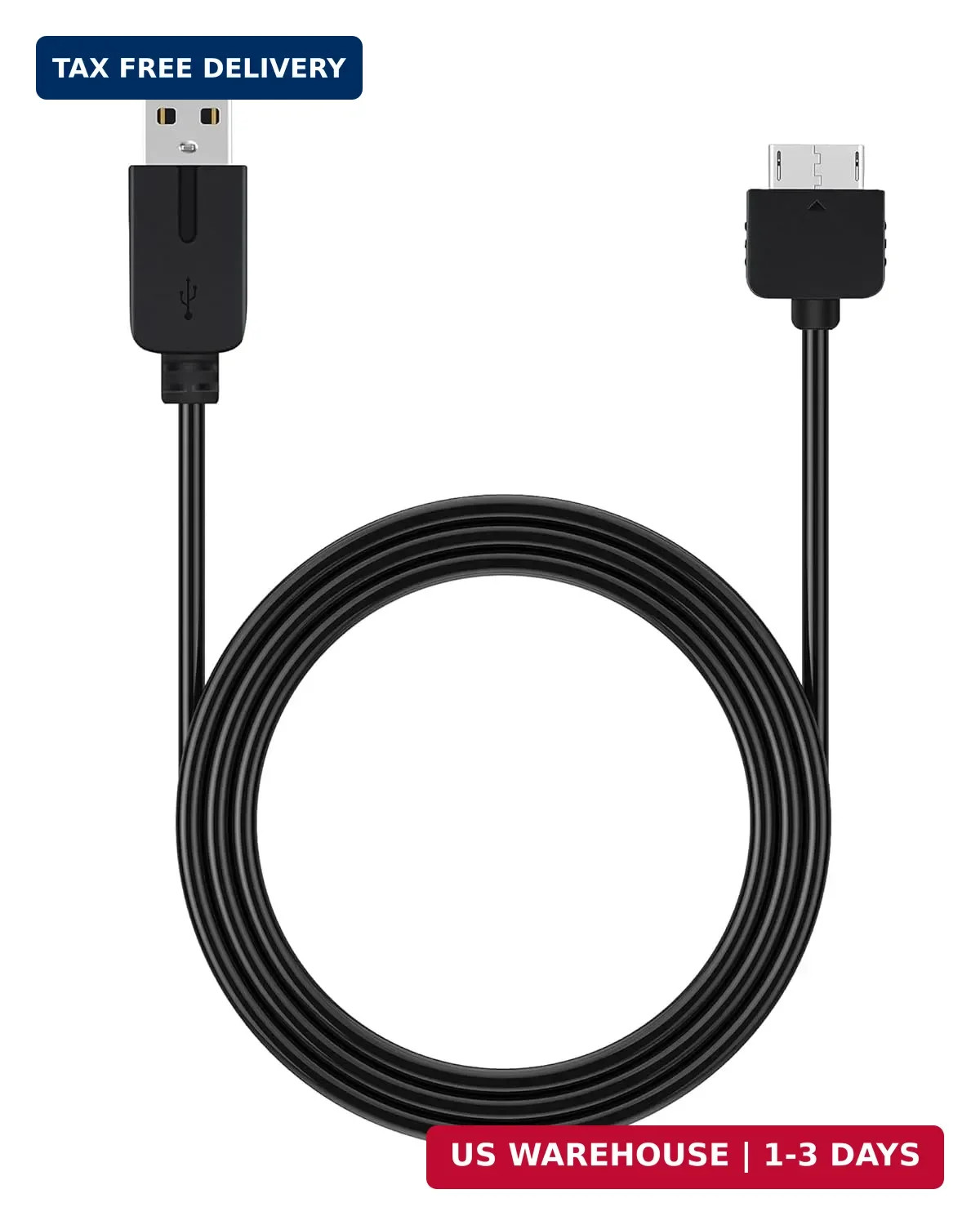 USB Charger Cable for PS Vita 1000, 1.2m/4ft Fast Charging Cord, PVC Jacket & 24