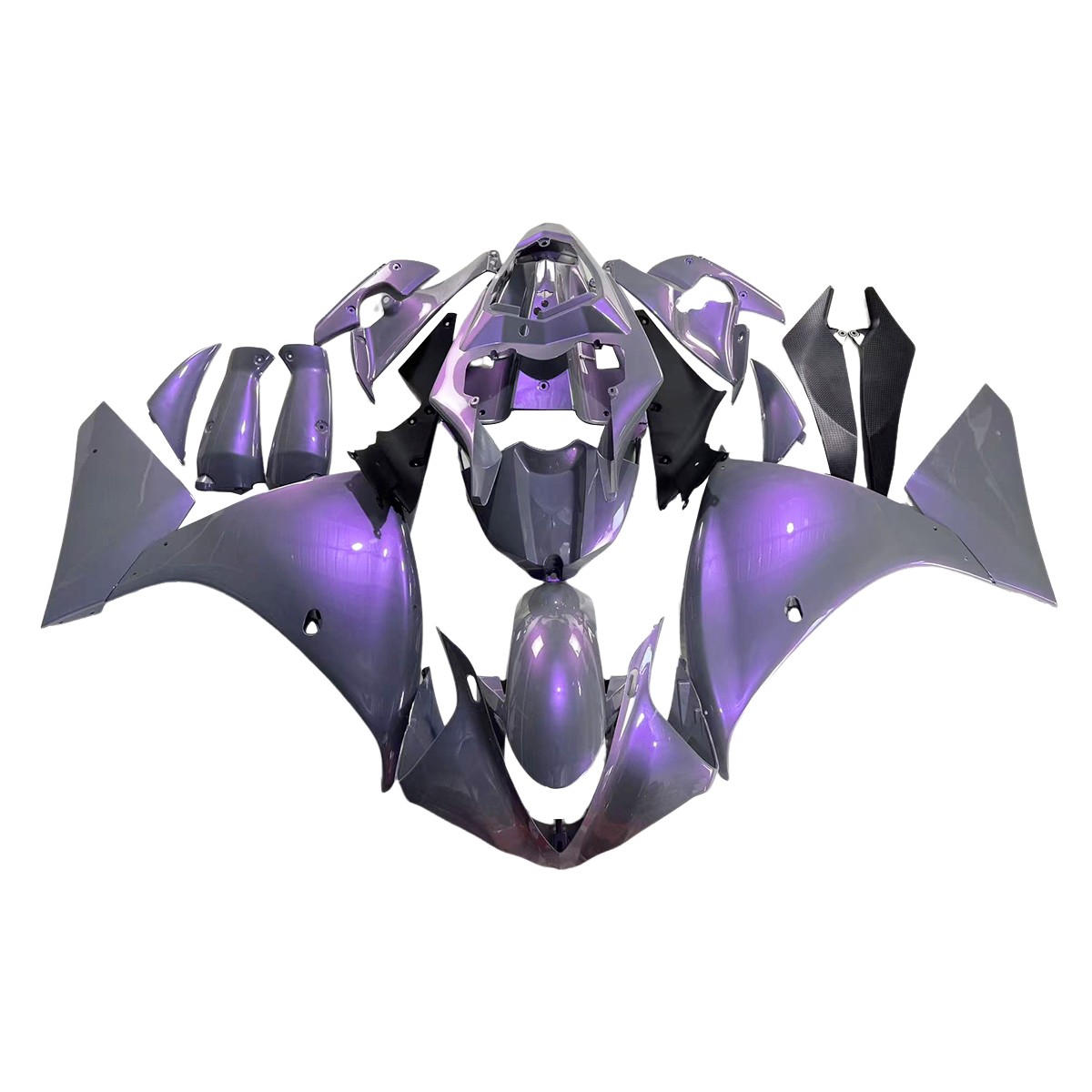 Fairing Kit for Yamaha YZF1000 R1 2009 - 2011 ABS Bodywork Chameleon Grey Purple