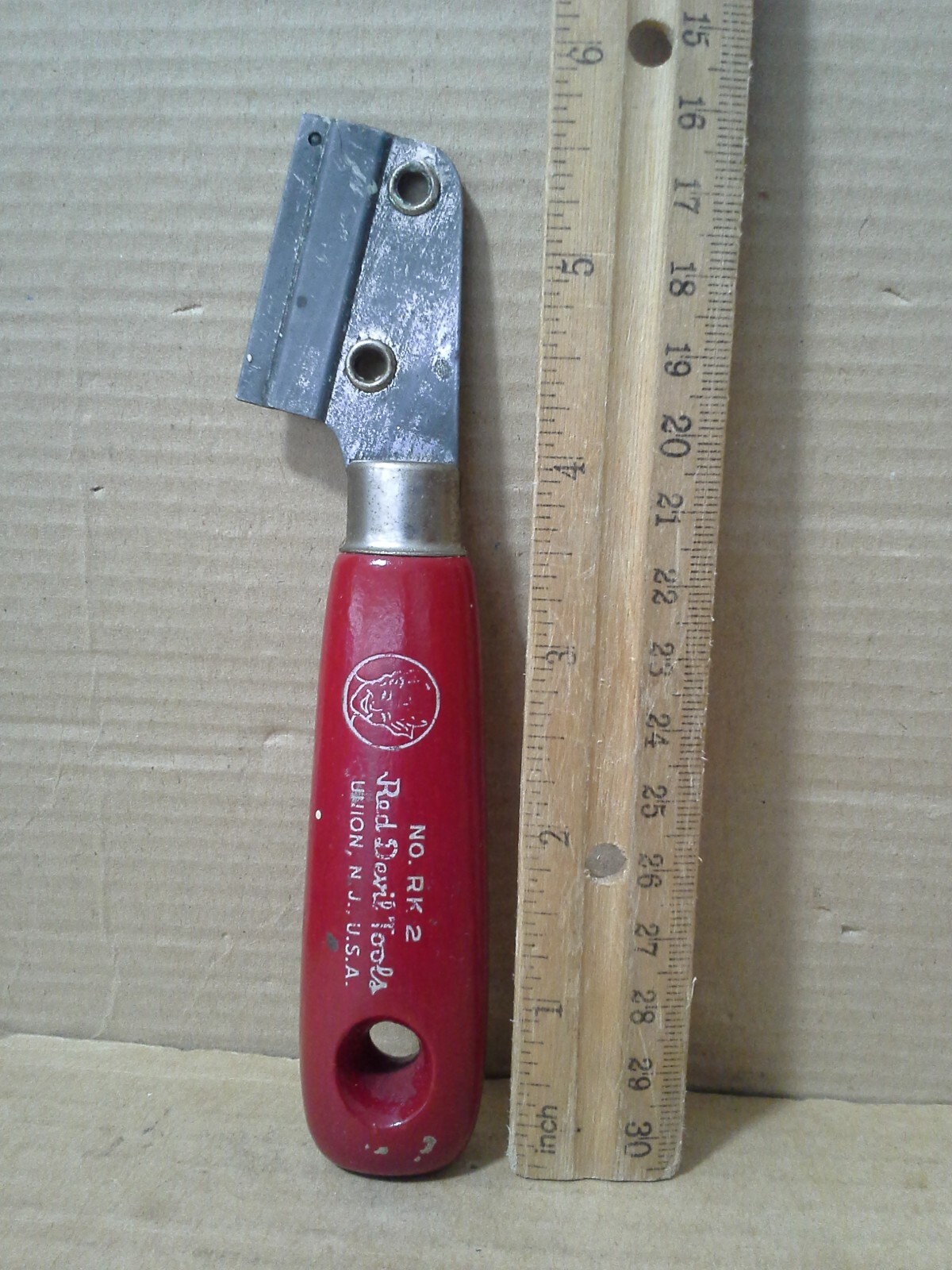 Vintage Red Devil Tools No. Rk 2 Razor Scraper Knife Union NJ USA VGC