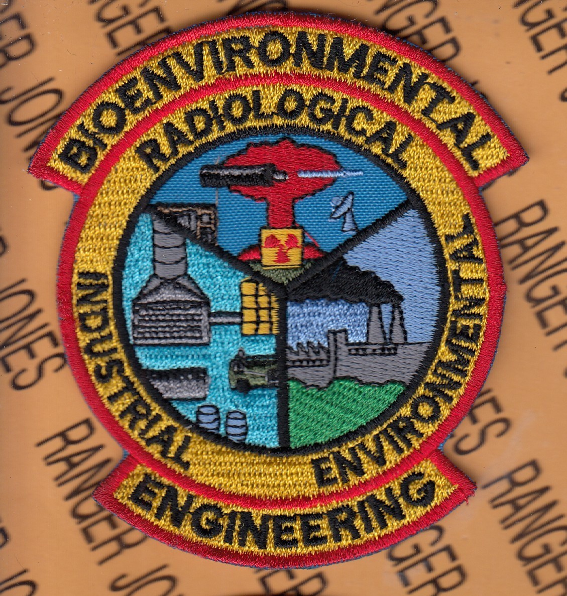 USAF Air Force Bioenviromental Engineerng Radiological RAE ~3.75" patch c/e