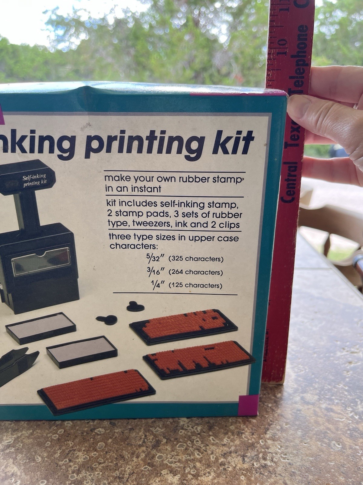WT Rogers Self Inking Printing Kit Vintage Never Used