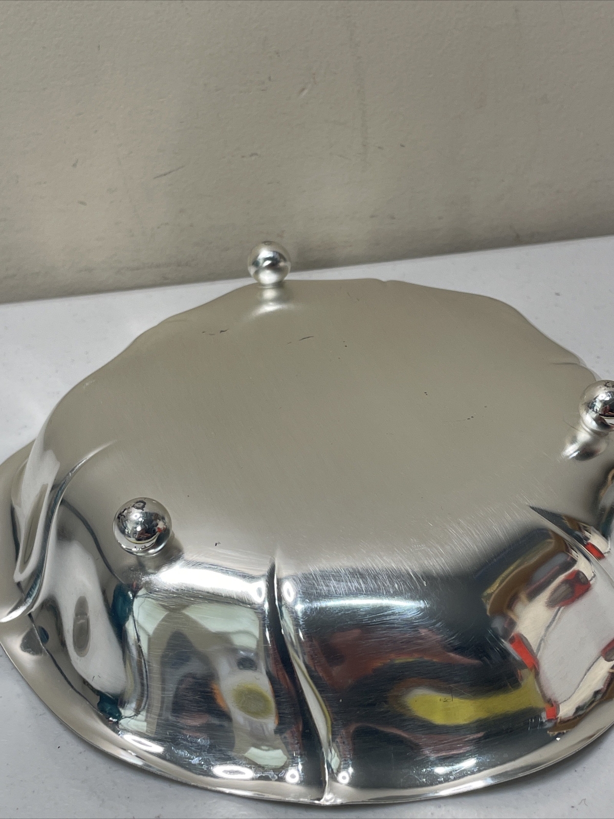 WMF-IKORA silverplate Candy Dish Footed Brushed Design Electro Plate Brass