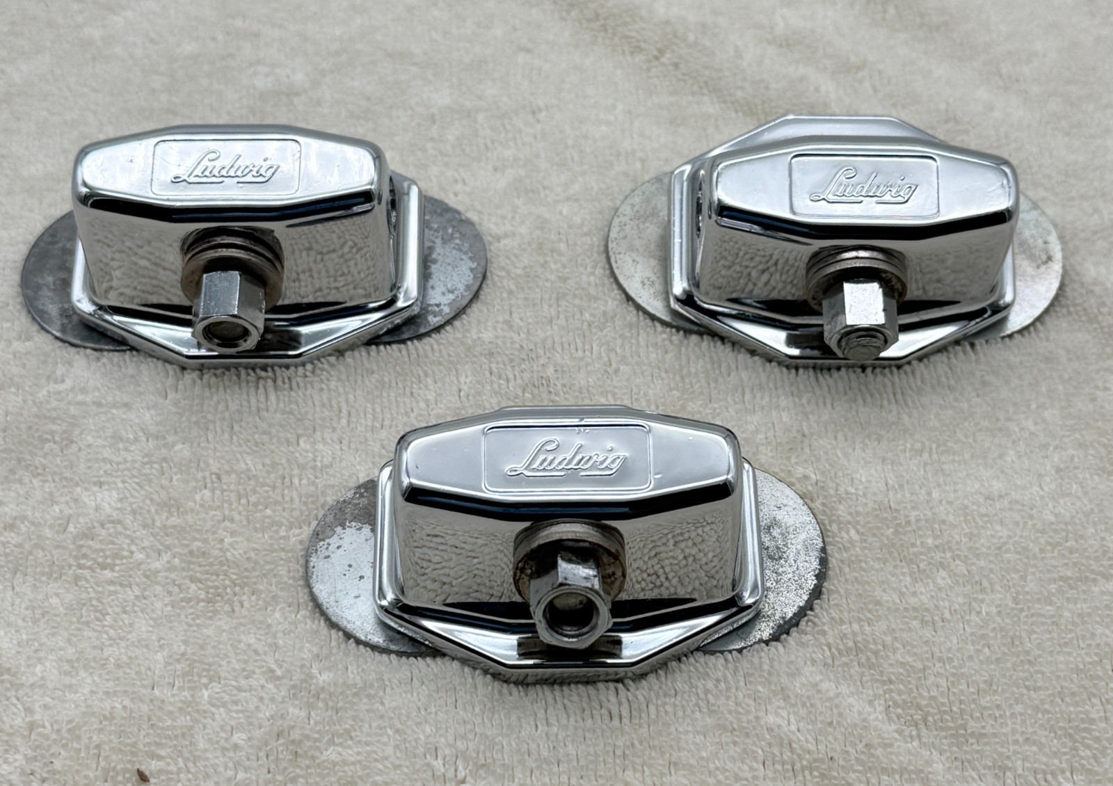 Vintage Ludwig 60's 70's Script Logo Floor Tom/ Tom Drum Mounts 1216