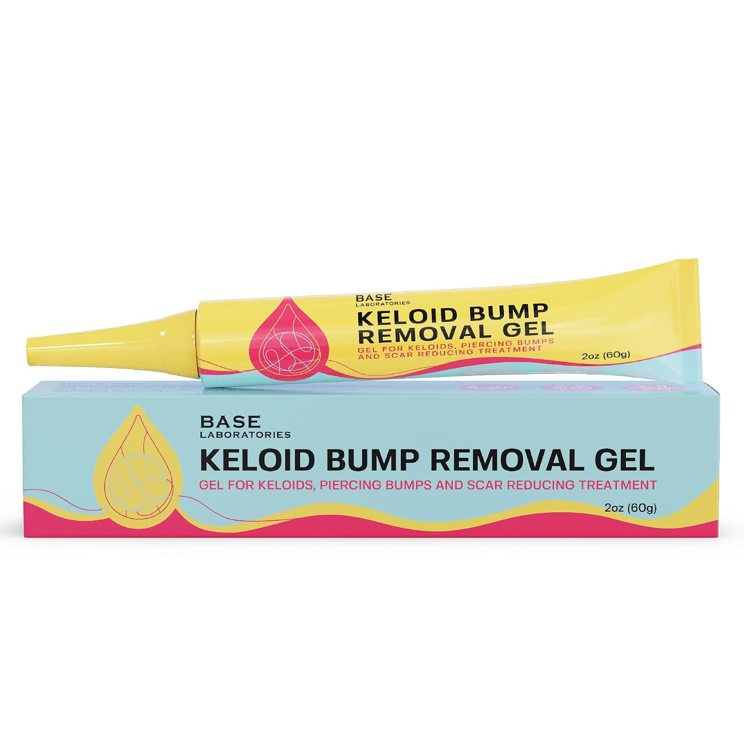BASE LABORATORIES Keloid Bump Removal Gel, Natural Piercing Bump Treatment | Kel