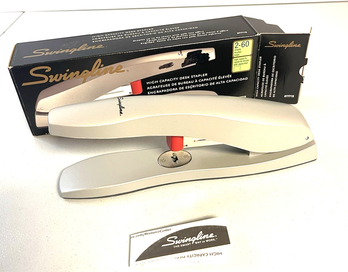 Swingline Stapler Model 2-60 Metal Gray Working New