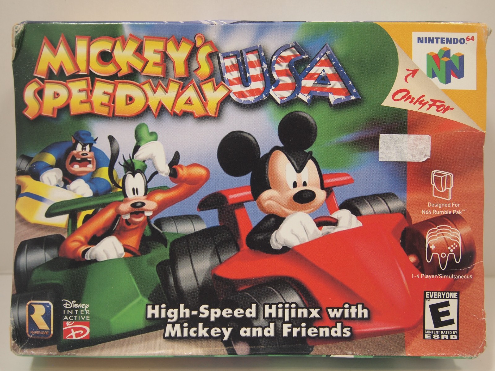 Mickey's Speedway USA (Nintendo 64 | N64) Authentic BOX ONLY