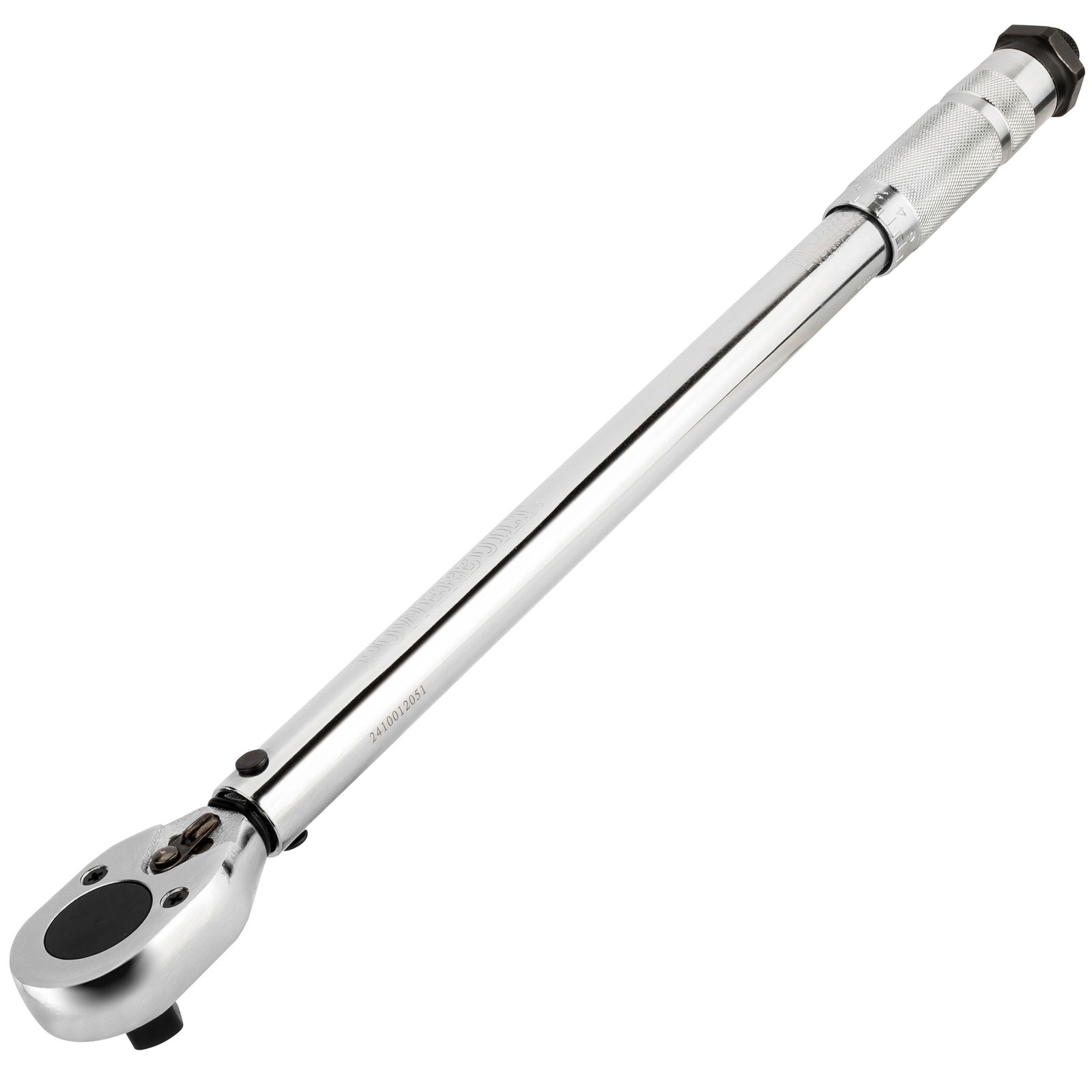 Powerbuilt 1/2 Inch Drive Micrometer Ratcheting Torque Wrench (10-150 ftlb) -