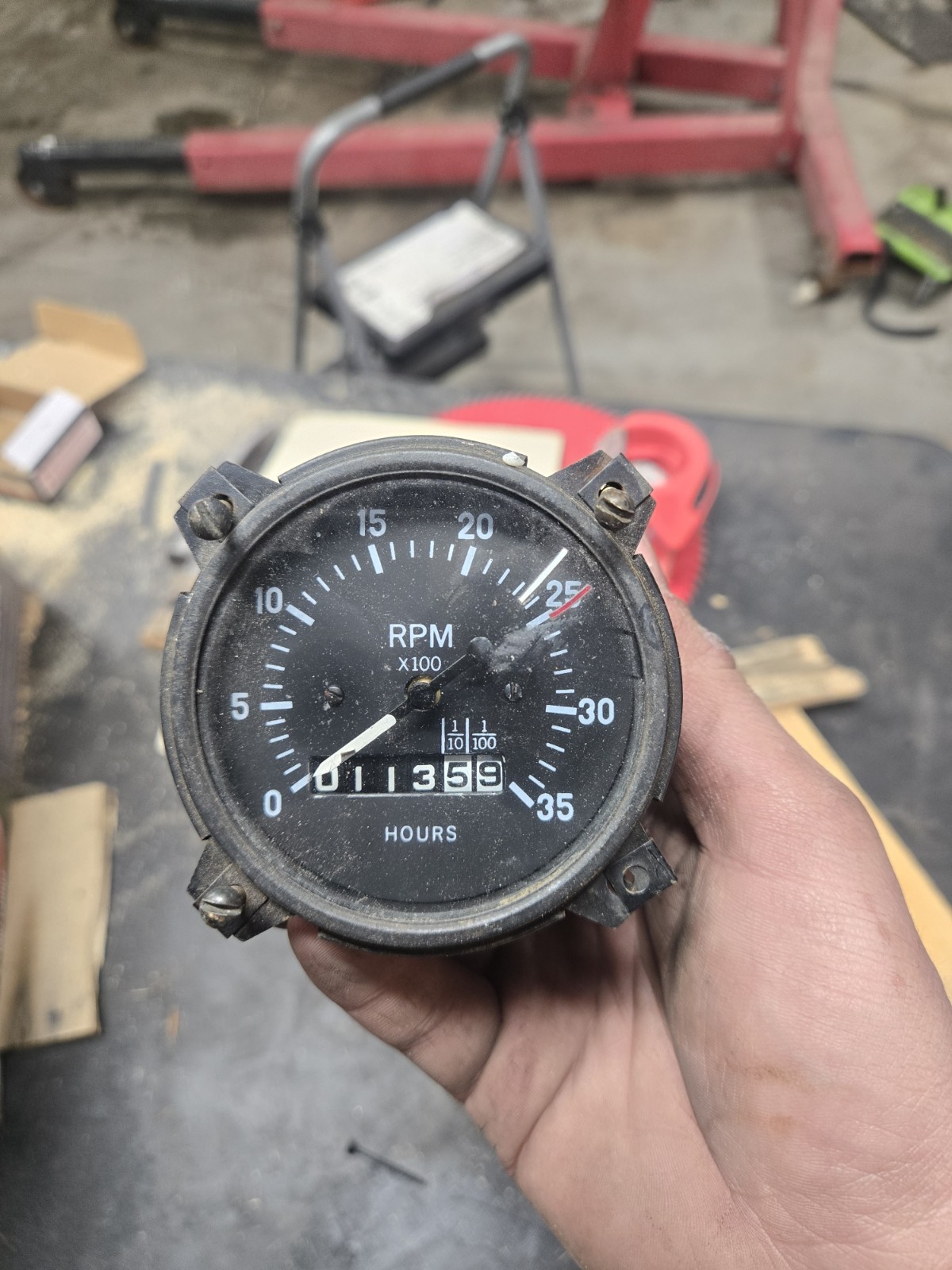 Aeronca Champ C90-12f Tach Guage Indicator