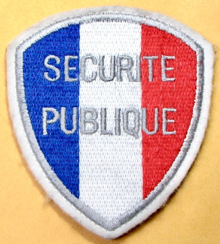 France, Public Security Patch. 3"X3.5" PP70.