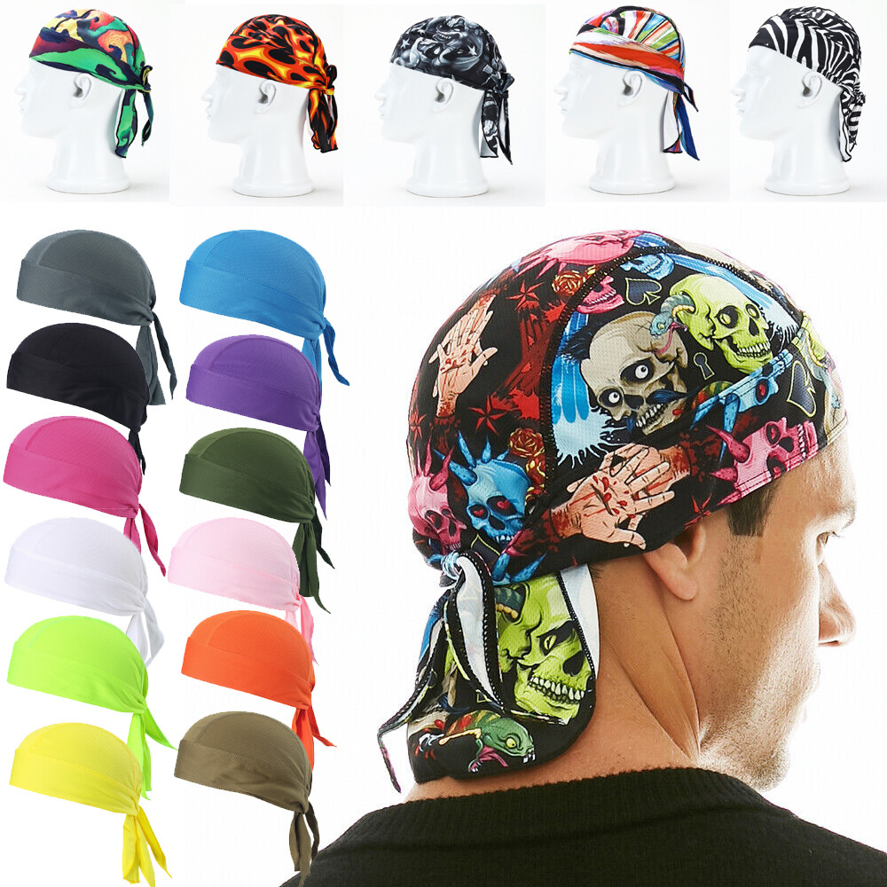Doo Do Rag Skull Cap Durag Beanie Hat Head Wrap Bandana Breathable for Men Women