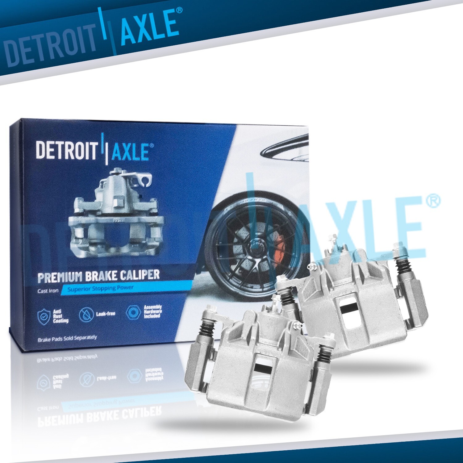 Front Disc Brake Calipers w/ Brackets for 1999 2000 2001 2002 2003 2004 Acura RL