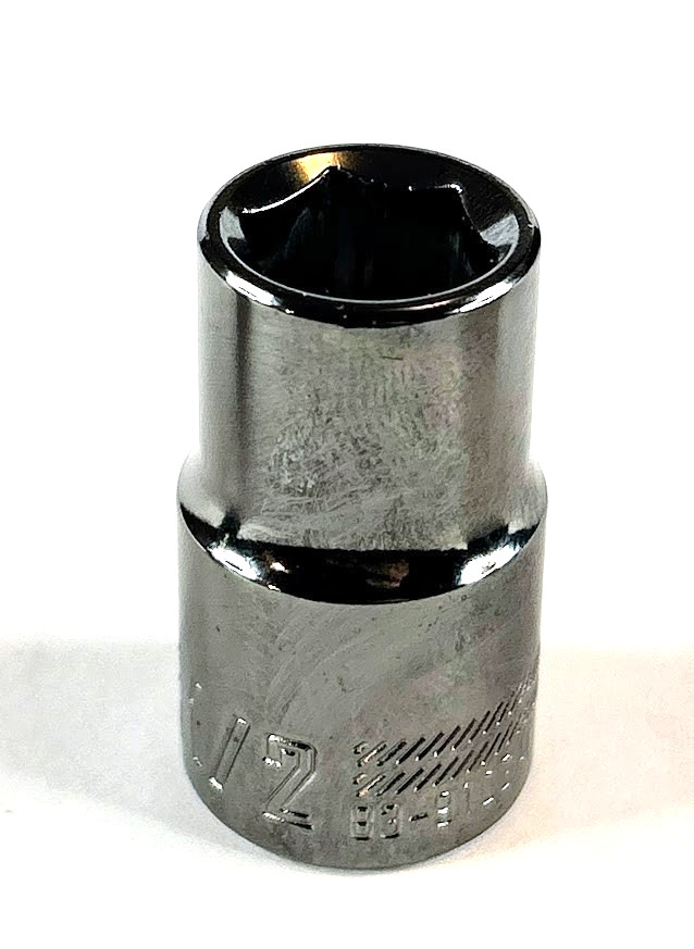 Craftsman  1/2" x 1/2" Dr Socket 83-910GM Gunmetal Chrome  6 Pt Free USA Ship