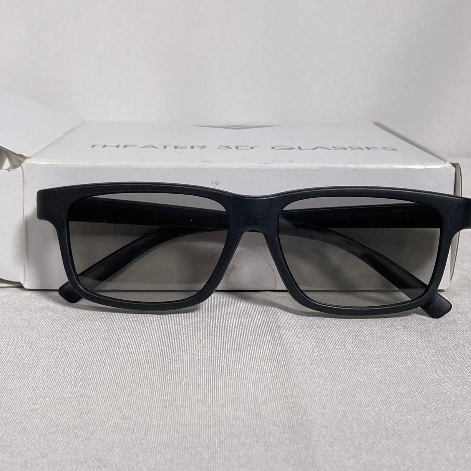 Vizio Theater 3D Glasses Black Passive Circular Polarized Rectangular Frame NEW