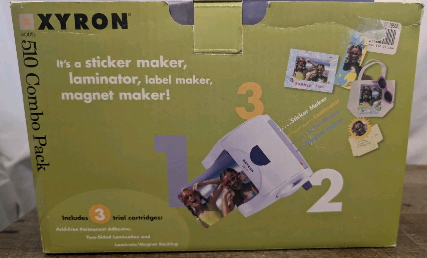 XYRON 510 Sticker, Laminator, Label, & Magnet Maker Machine