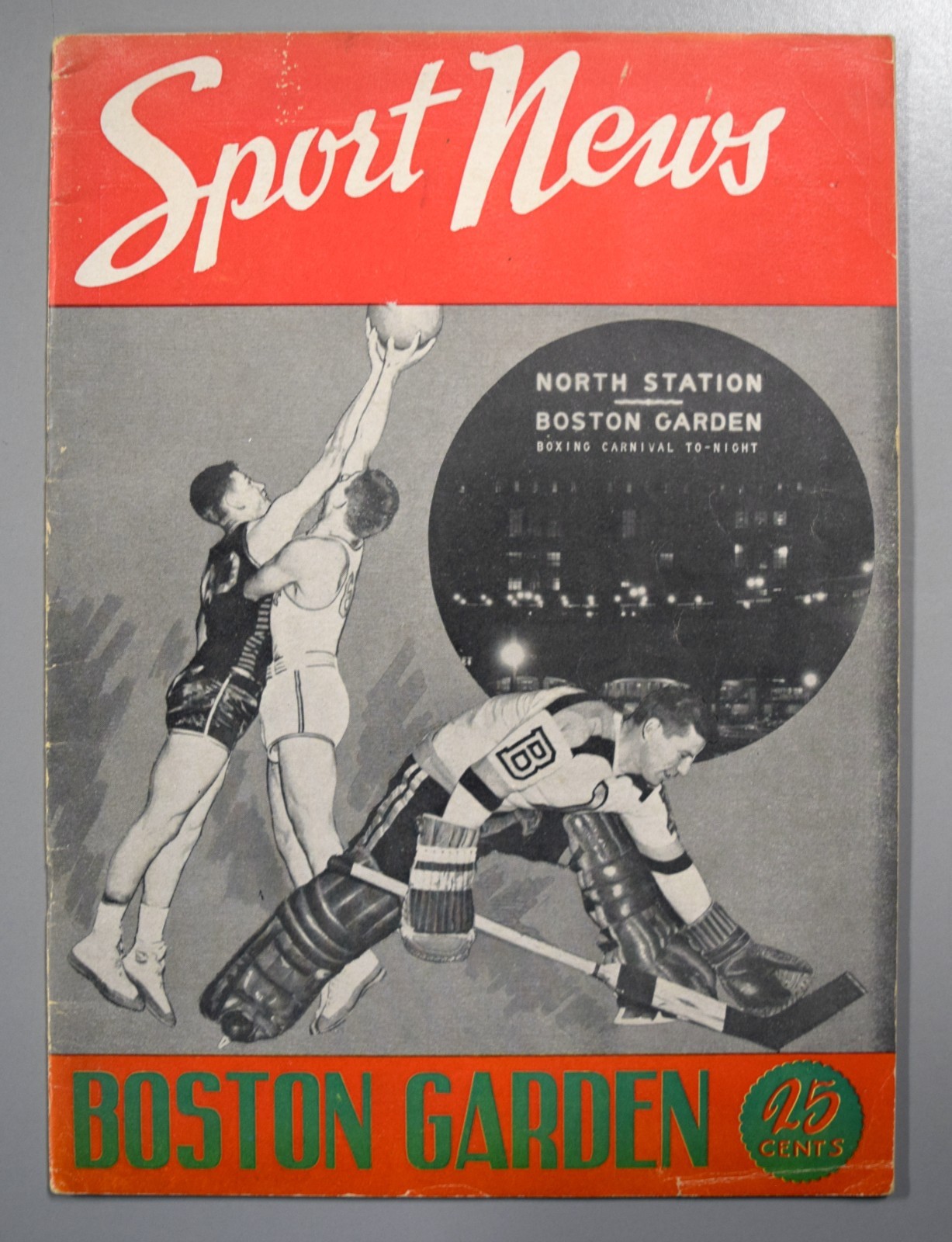Boston Bruins vs Chicago Blackhawks October 26th 1947 Official Game Program