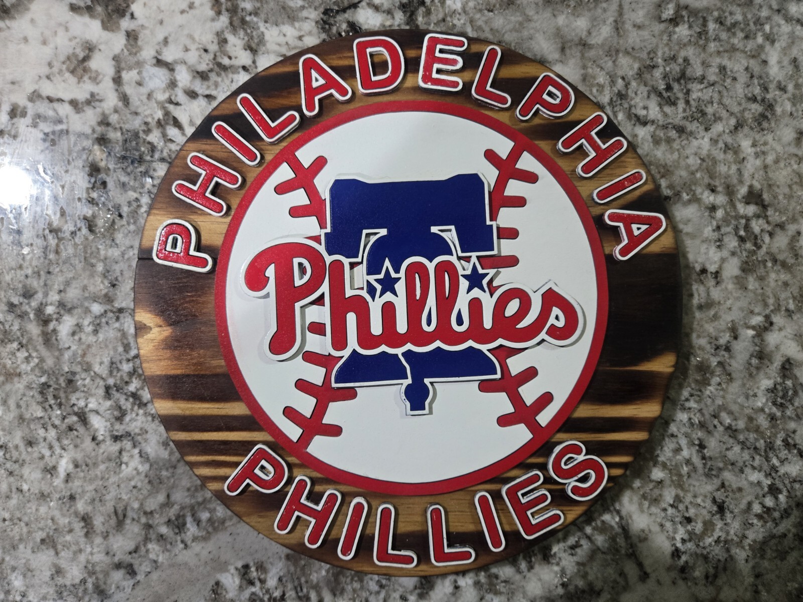 10" Handmade Philadelphia Phillies Sign