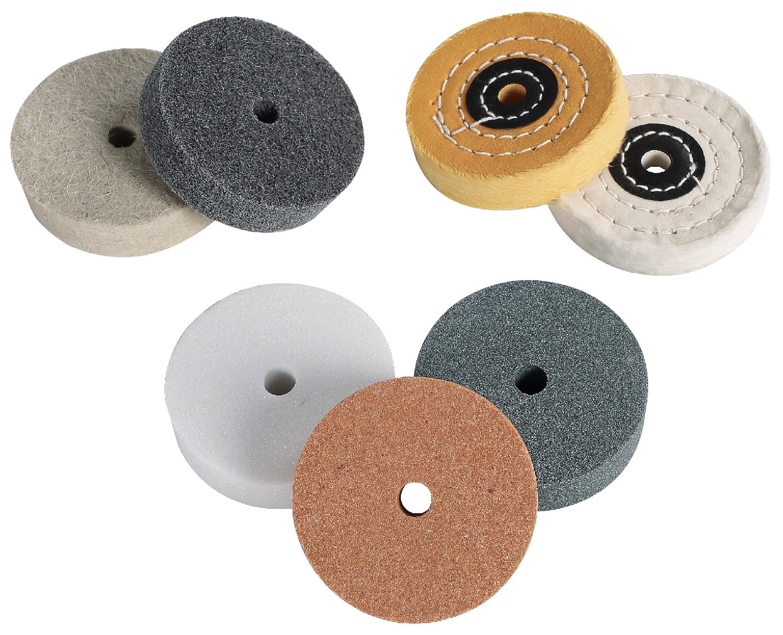 Amacupid Grinding Wheel Buffing Wheels 7 Set 3 inch. for Small 3 inches