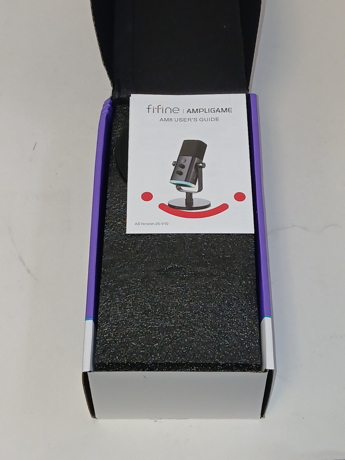 Fifine AM8 Ampligame Dynamic USB/XLR Microphone RGB - Black - OPEN BOX - TESTED