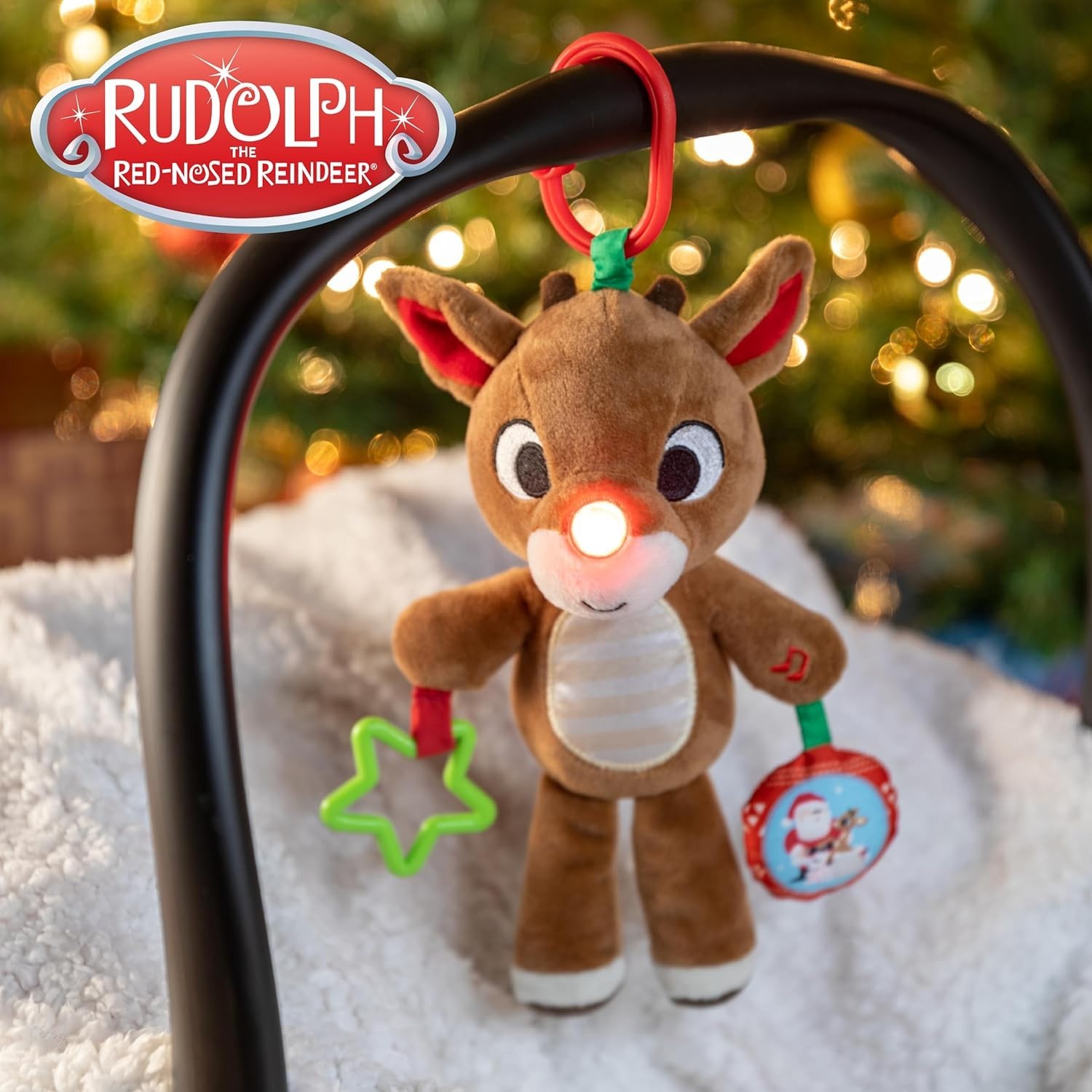 Rudolph The Red-Nosed Reindeer On The Go Teether Developmental Activity Toy, ...