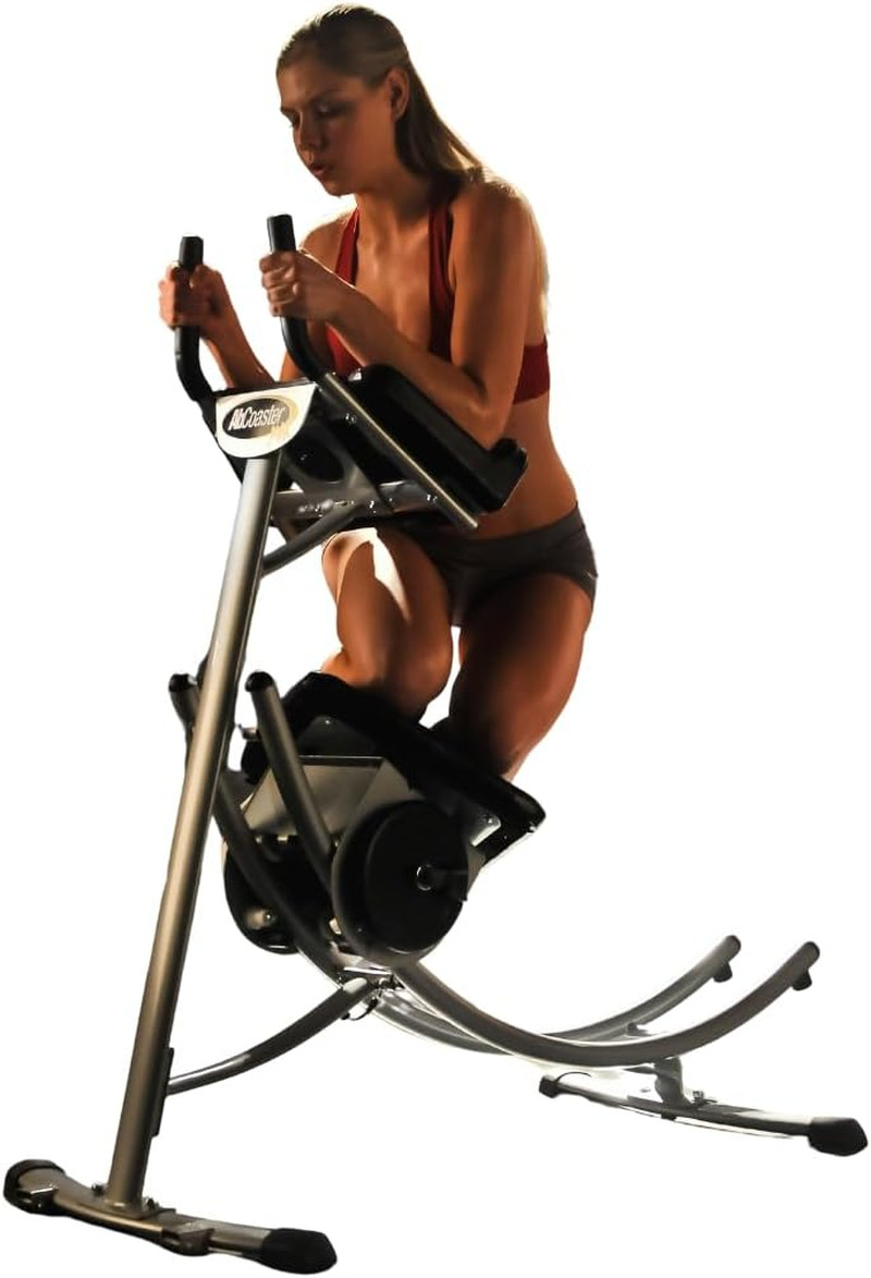 Abcoaster MAX Ab Machine Exercise Equipment for Home Gym, Less Stress on Neck &