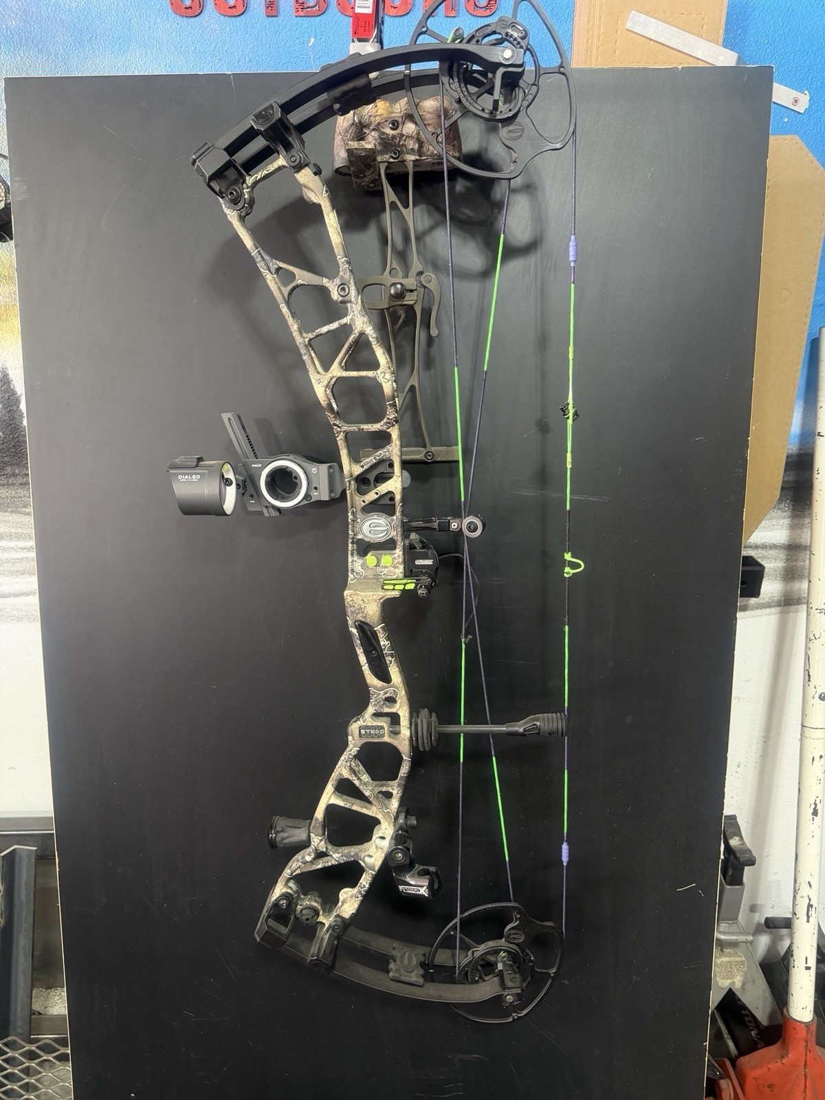 Elite Ethos 70 Pound Bow Fully loaded